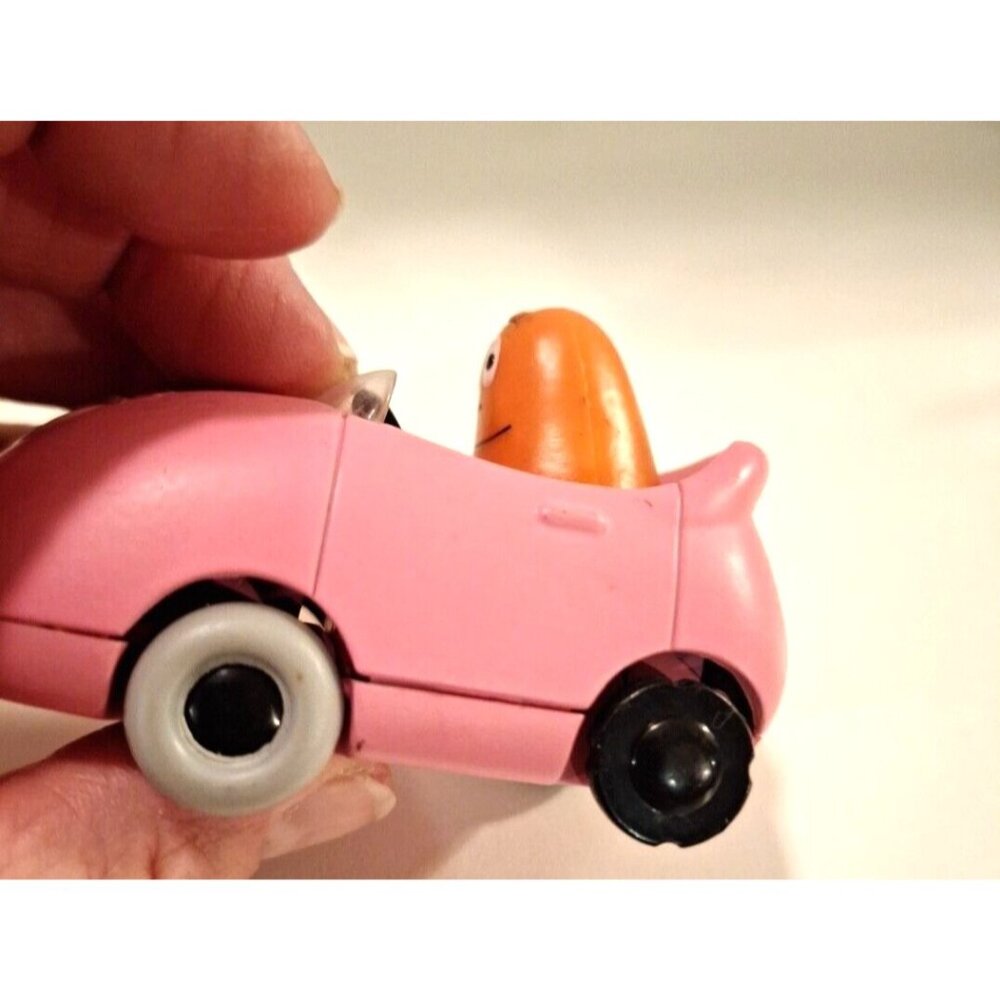 Barbapapa Driving Pink Car 3" Vintage Missing 1 Wheel Motorama Toy Vehicle - Picture 10 of 13